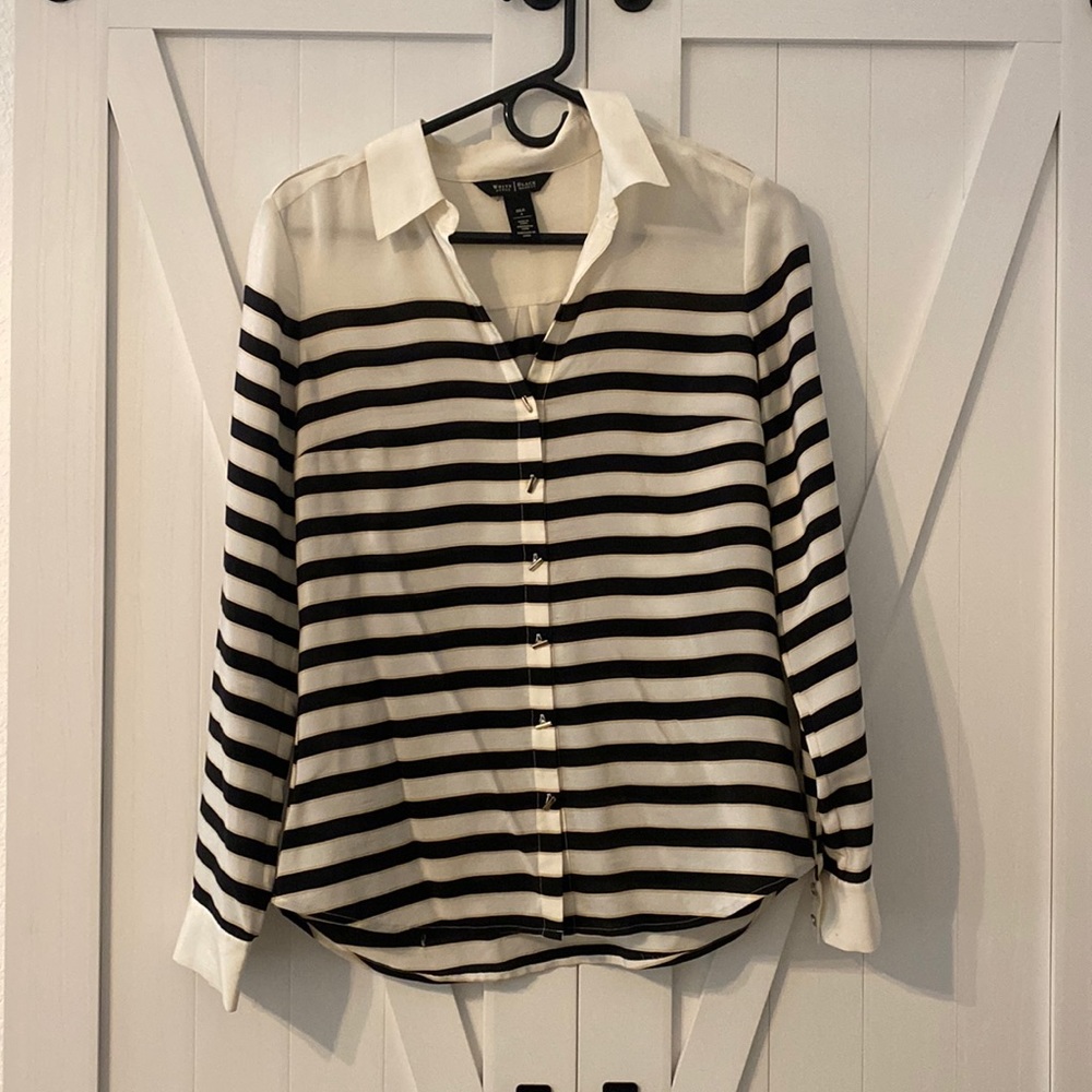 White House black market, silk blouse